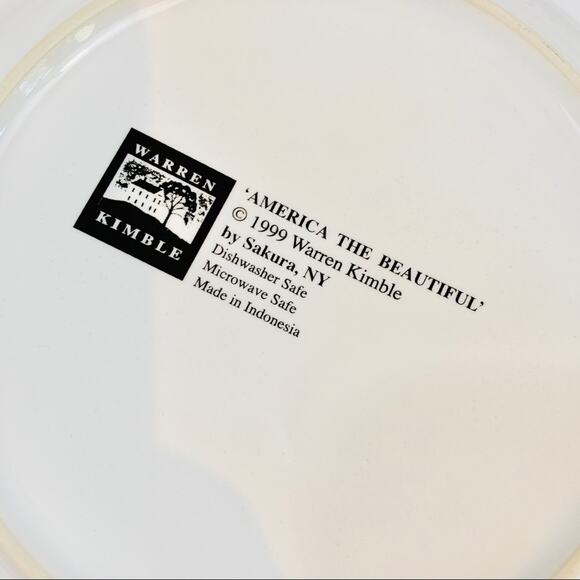 Warren Kimble America the Beautiful salad plates - Picture 5 of 5